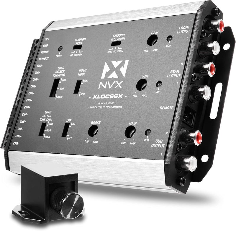 NVX XLOC66X محول خرج خط نشط عالي الجهد بـ 6 مدخلات / 6 مخرجات مع مطابقة مقاومة وتحكم مستوى عن بُعد - Image 1